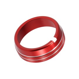 Kyonuza Air Conditioner Dial Air Conditioning Ring Cover Control Panel A/C Heater 2010-2017 Red