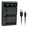 Kastar USB Battery Charger Compatible with Panasonic Lumix S5 II,