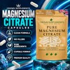 Pure Magnesium Citrate Capsules | Elemental Magnesium 15.3% | Clean
