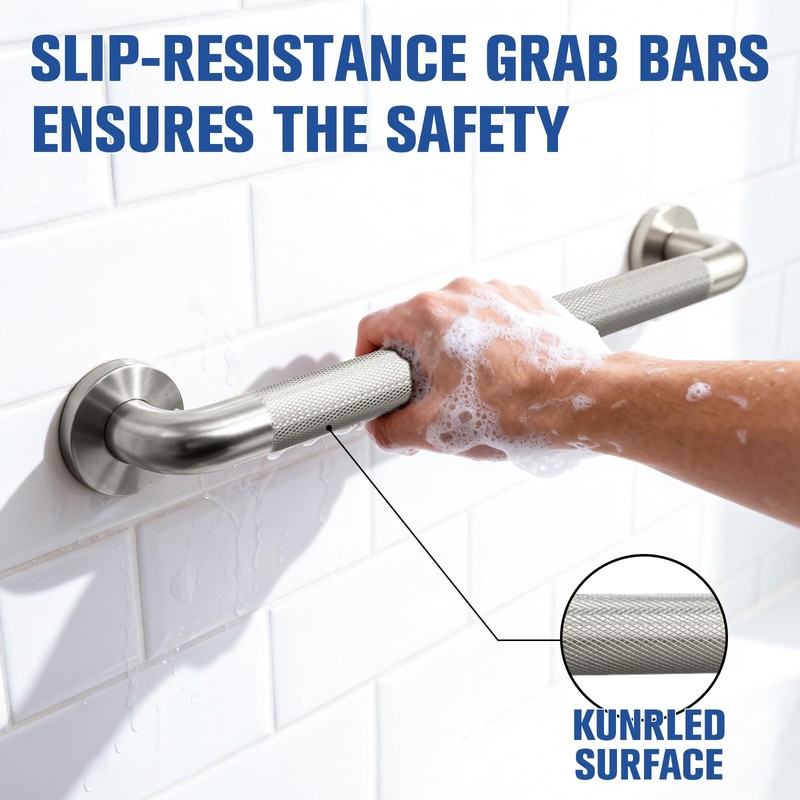 IJDD 16 Inch Shower Grab Bars for Seniors 2 Pack