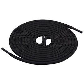 VSUDO 1 Pair Black 72" Durable Round Shoelaces, 3/16” Thick Heavy-Duty Laces for Boots & Work Shoes(183CM)
