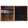 IMOTECHOM 10-Pieces Woodworking Wood Chisel Set with Wooden Box, Honing