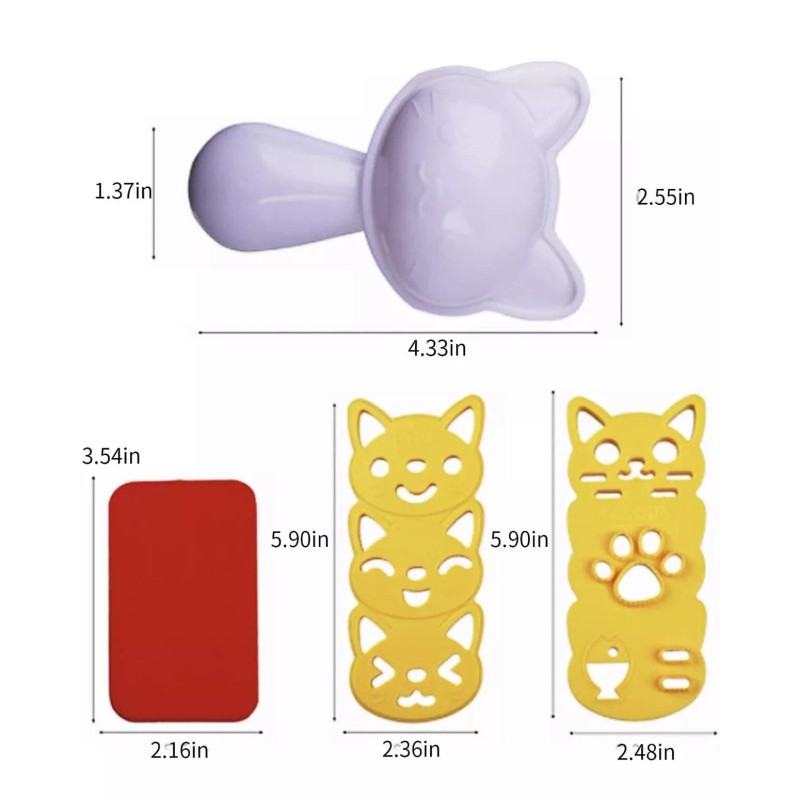 Random Living Cute Animal Pattern DIY Rice Sushi / Bread