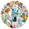 50PCS Plant Flowers Stickers,Flowers Stickers,Teens Boys and Girls Sticker Pack