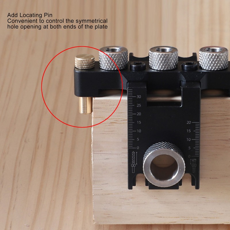 Dowel Jig Quick Precise Positioning Hole Drill Locator Aluminum Alloy
