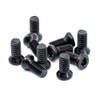 Black Oxide Star Drive Weaver Oval Head Gun Screws -