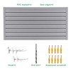 Slatwall Panel Garage Wall Organizer Storage Systems, Wall Mounted PVC