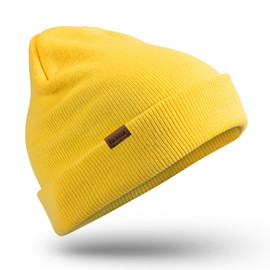 FanVince Men's Winter Hats Knitted Hats Winter Thermal Beanie Gifts for Cold Weather Yellow, yellow, Unit size