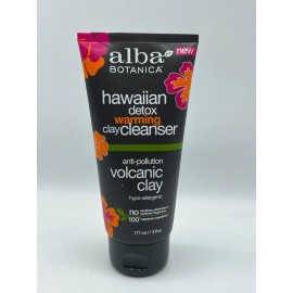 Alba Botanica Hawaiian Detox Warming Clay Facial Cleanser -  6 oz - (2-Tubes)