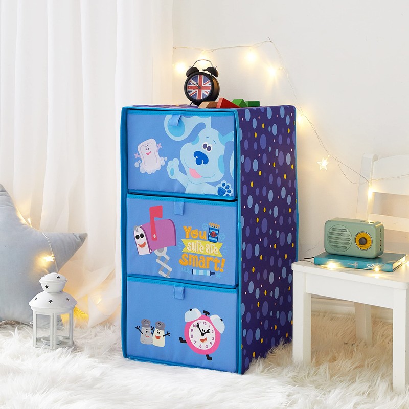 Nickelodeon Blue's Clues 3 Drawer Soft Storage Unit with Poly