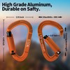 FVW 3 Pieces Heavy Duty Climbing Carabiners, 25KN UIAA Certified