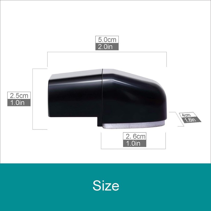 CITKOU 4Pcs Deer Whistles for Car Dual Construction Black