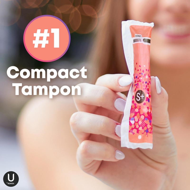 U by Kotex Tampons, Click Compact, Super Plus Absorbency, Unscented,