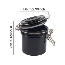 Perfeclan Wimpernkleber-Aufbewahrungstank, Wimpernpfropfungszubehör mit Temperatur- und Feuchtigkeits-Wimpernverlängerungswerkzeug für die Wimpernverlängerung, Schwarz