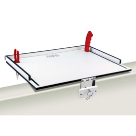 MAGMA Products, T10-310B Econo Mate Bait and Filet Table, White/Black, 20-Inch