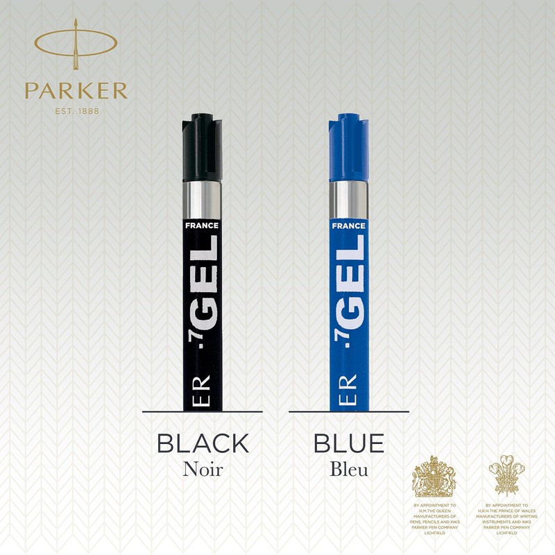 Parker Gel Pen Refills | Medium Tip (0.7mm) | Black