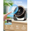 HAGEDAWN Ultra-Quiet Small Desk Fan with Touch Control & LED