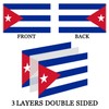 Cuban Cuba Flag 3x5 Outdoor Double Sided- 3Ply 240D 4