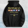 Monaco Yacht Club Graphic Hoodie 100% Cotton US Warehouse 7