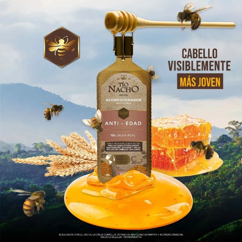 Acondicionador Tio Nacho Anti Edad 10x Jalea Real - 415ml