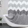Boho Gray Shower Curtains for Bathroom Modern Gray and White