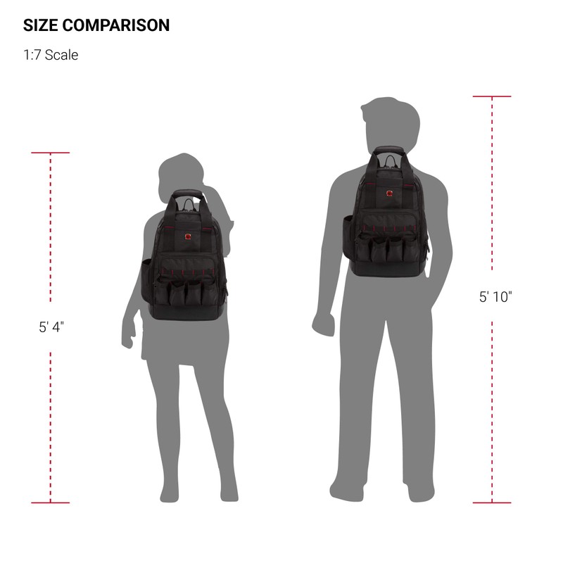 SWISSGEAR 2767 Tool Bag Large Durable Work Pack Backpack With