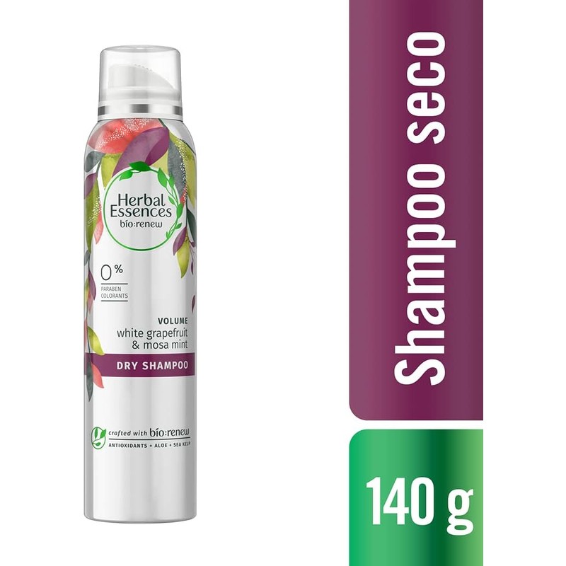 Herbal Essences Shampoo Seco Herbal Bío renew Grape Fruit &
