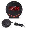Extra Loud Alarm Clock, 113 Decibels, Red Flashing Light, Super