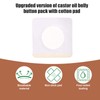 40pcs Castor Oil Wrap for Belly Button, Self-Adhesive Organic Cotton