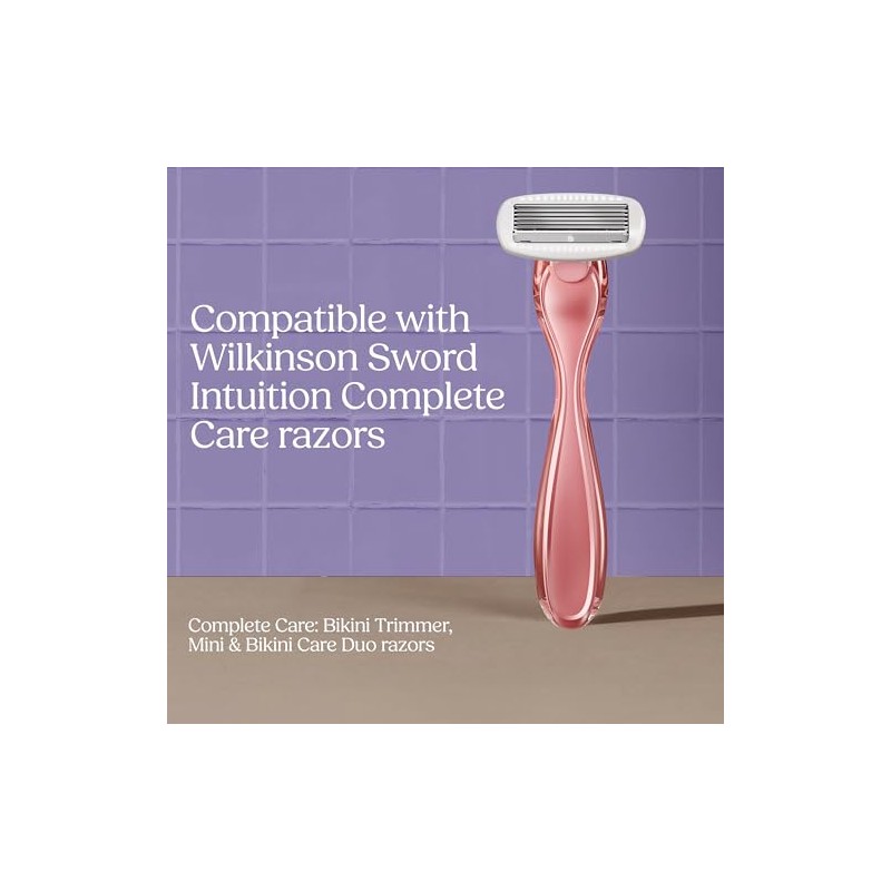 Wilkinson Sword Intuition Complete Care Razors for Women, Hydra-Boost Serum,