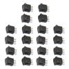 20Pcs 12V Round Rocker Switch LED Light 3 Pin 2