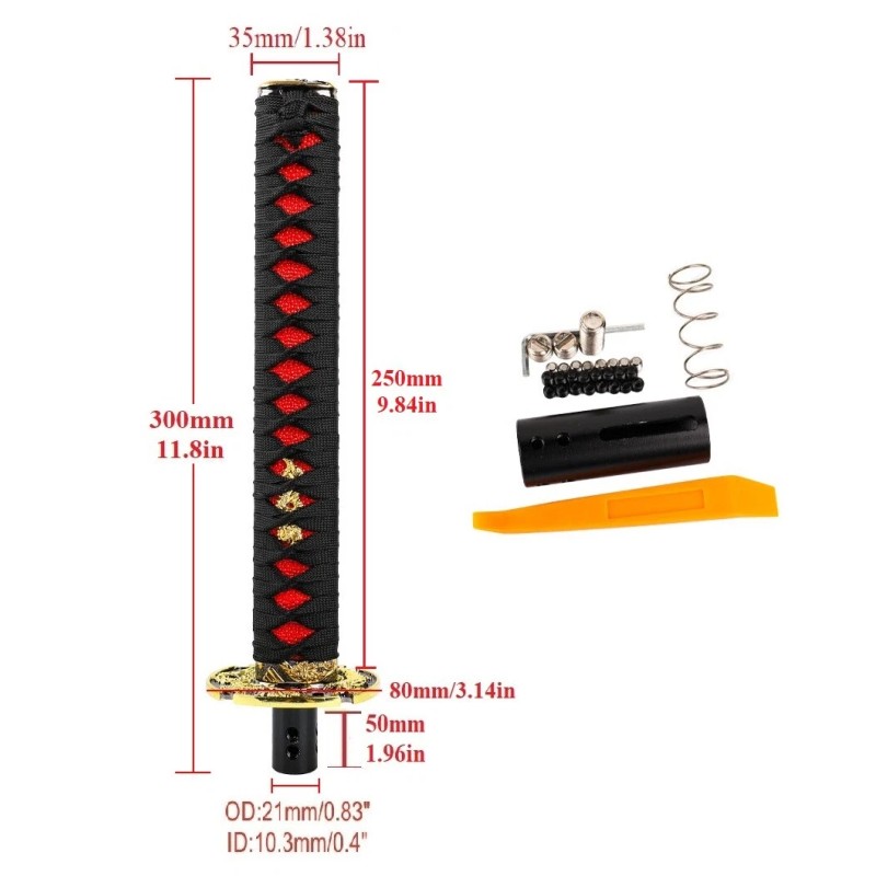Samurai JDM Samurai Sword Automatic Gear Shift Knob Shifter Katana