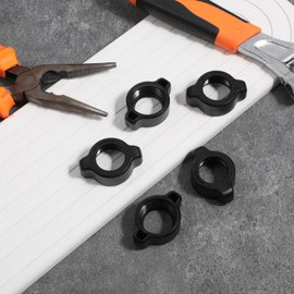 6 PCS Tightening Nut for Replacement Car Mount Screw-On, Car Phone Mount Replacement Parts Tightening Nut for 17mm Ball-Joint Fixed Adapter Head Bracket Holder Ring for DVR Camcorder Wireless Charger