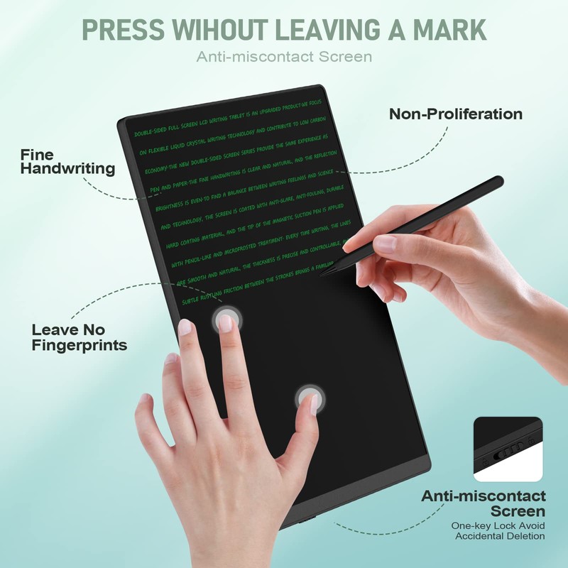 Ksequ LCD Writing Tablet for Adults- 10.5″ LCD Writing Tablet,Double-Sided