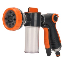 Boquilla de Manguera de Jardín, 8 Modos de Pulverización, Pistola Pulverizadora de Espuma de Alta Presión, Boquilla Pulverizadora de Manguera de Agua, Botella Pulverizadora, Pistola de Espuma(Front)
