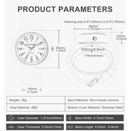 PINDOWS Women's Watch, Perfect for Medical Workers Students Sport Analog Quartz Wrist Watch, 2110N1: Black, Classic