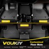 VOUKIY Floor Mats & Backrest Mats & Cargo Liner for