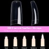Pack of 500 French Artificial Nail Tips Set False Acrylic