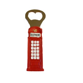 Classic Telephone Red 3D Booth Box Bottle Opener London Souvenir / British Phone Box / Telephone Booth Bottle Opener - Quality Red Moulded London Icon Deécapsuleur / Apribottiglie / Flaschenöffner / Abrebotellas Decal Custom Collection