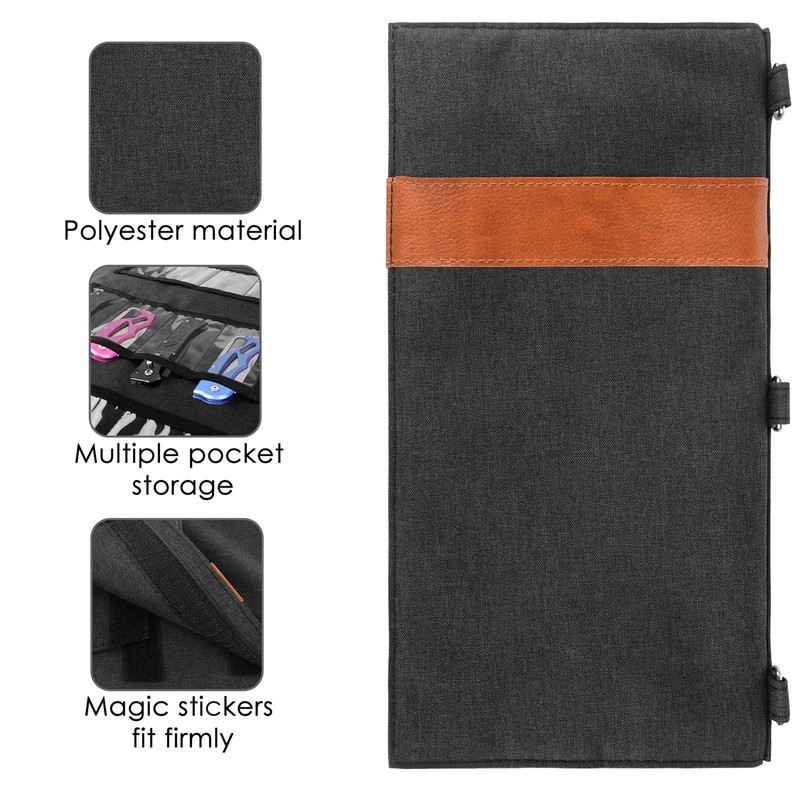 Linkidea Pocket Knife Display Bag, Tactical Knives Roll Bag, Folding