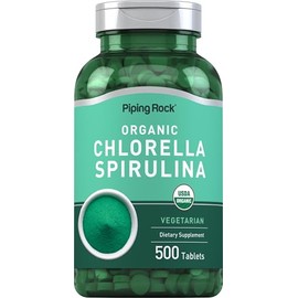 PipingRock Piping Rock Chlorella y Espirulina Orgnica                                                                                                 