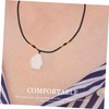 Outanaya White Teardrop Pendant Necklace Natural White Crystal Jewelry for