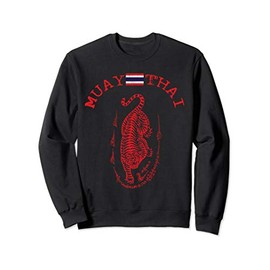 Muay Thai Kickboxing Awesome Tiger Sik Yant Sweatshirt