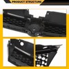 CNNELL Front Grille Trim Compatible with VW Jetta 2011-2014 Hex
