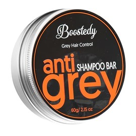 Barra de champú anticanas oculta las canas y las oscurece de forma natural. Revierte las canas, Natural Moi                                           