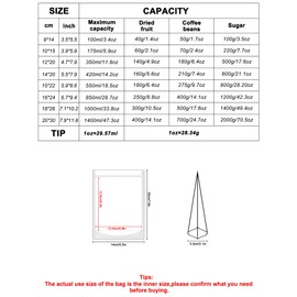 FireKylin 100 PCS Stand Up Pouches,5.5" x 7.9" Paper Bags With Window Clear Front Pouches Resealable Zipper Food Storage Brown