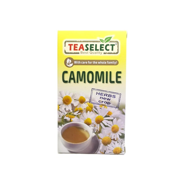TeaSelect Premium Kamille-Teebeutel, 20 Filterbeutel (20 Gramm)