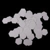 100 Pieces White Hexagon Piecing Paper - Sewing Easy Mini