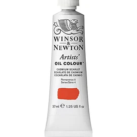 Winsor & Newton Artists' Pintura de Óleo, Rojo (Cadmium Scarlet), 37 ml