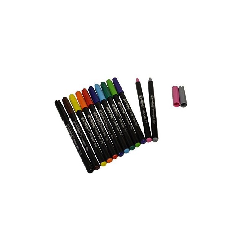 Edding Colourpen Fine Assorted - (Pack of 42)